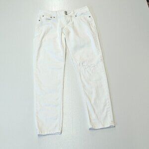 So Size 1 White Distressed Low-Rise Skinny Jeans